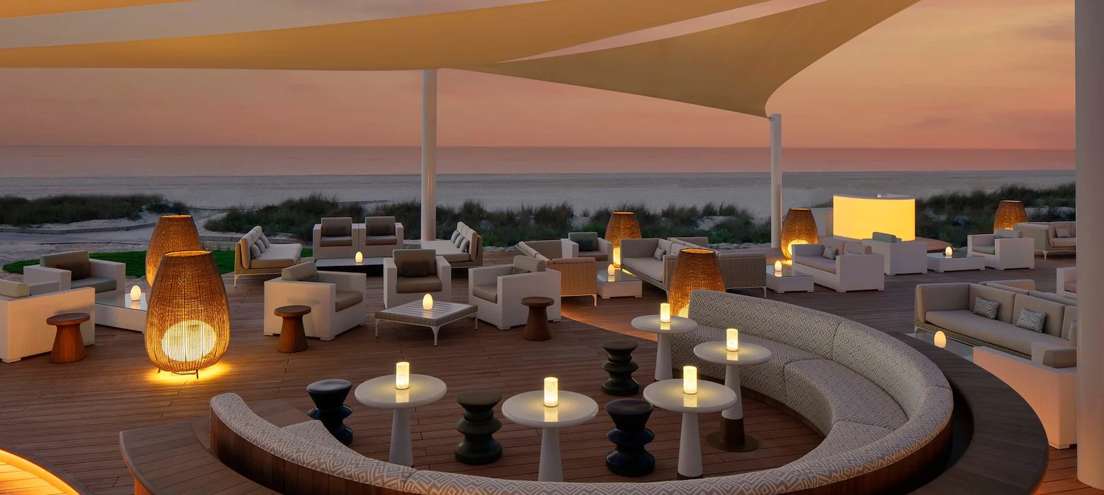 A coastal beginning at Buddha-Bar Beach Abu Dhabi.